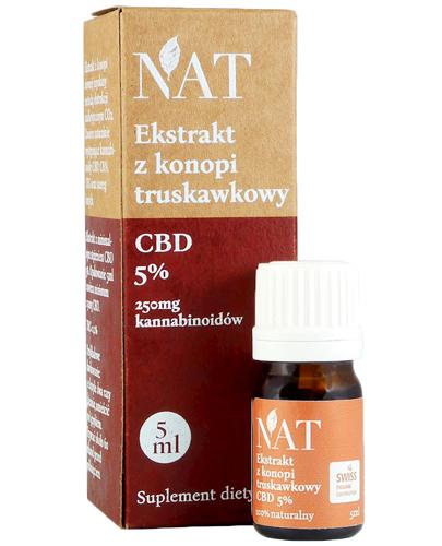 NAT Olejek Konopny CBD 5% Truskawkowy, 5 ml zdjęcie