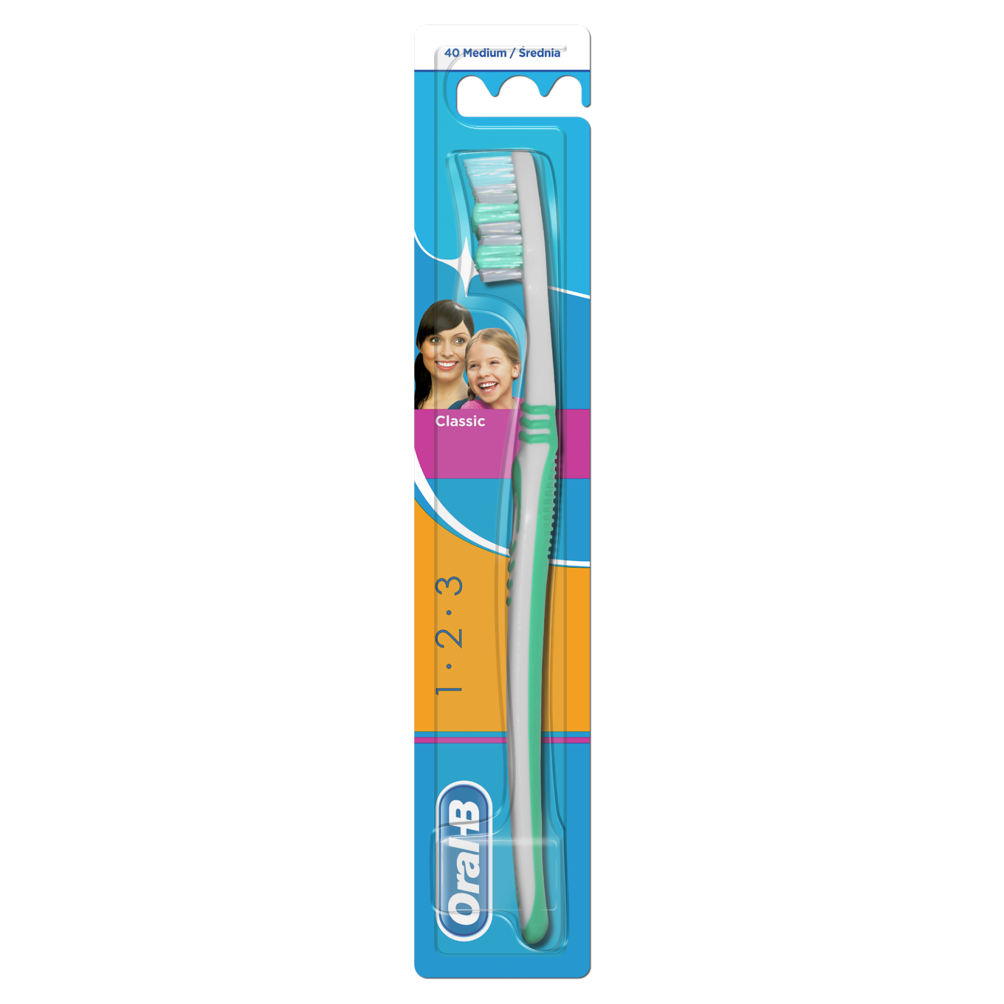Oral-B 123 Classic Care Manualna Szczoteczka do zębów, 1 sztuka zdjęcie