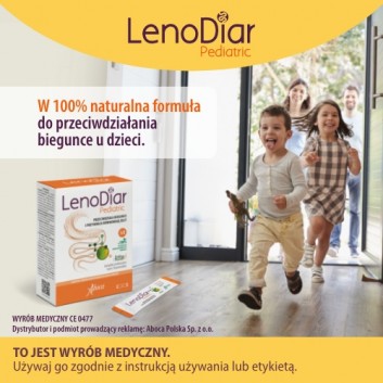 ABOCA Lenodiar Pediatric - 12 sasz. Na biegunkę u dzieci od 1. roku życia.