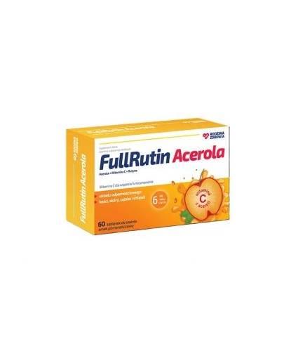 Rodzina Zdrowia, Fullrutin Acerola smak pomarańczowy, 60 tabletek do ssania zdjęcie