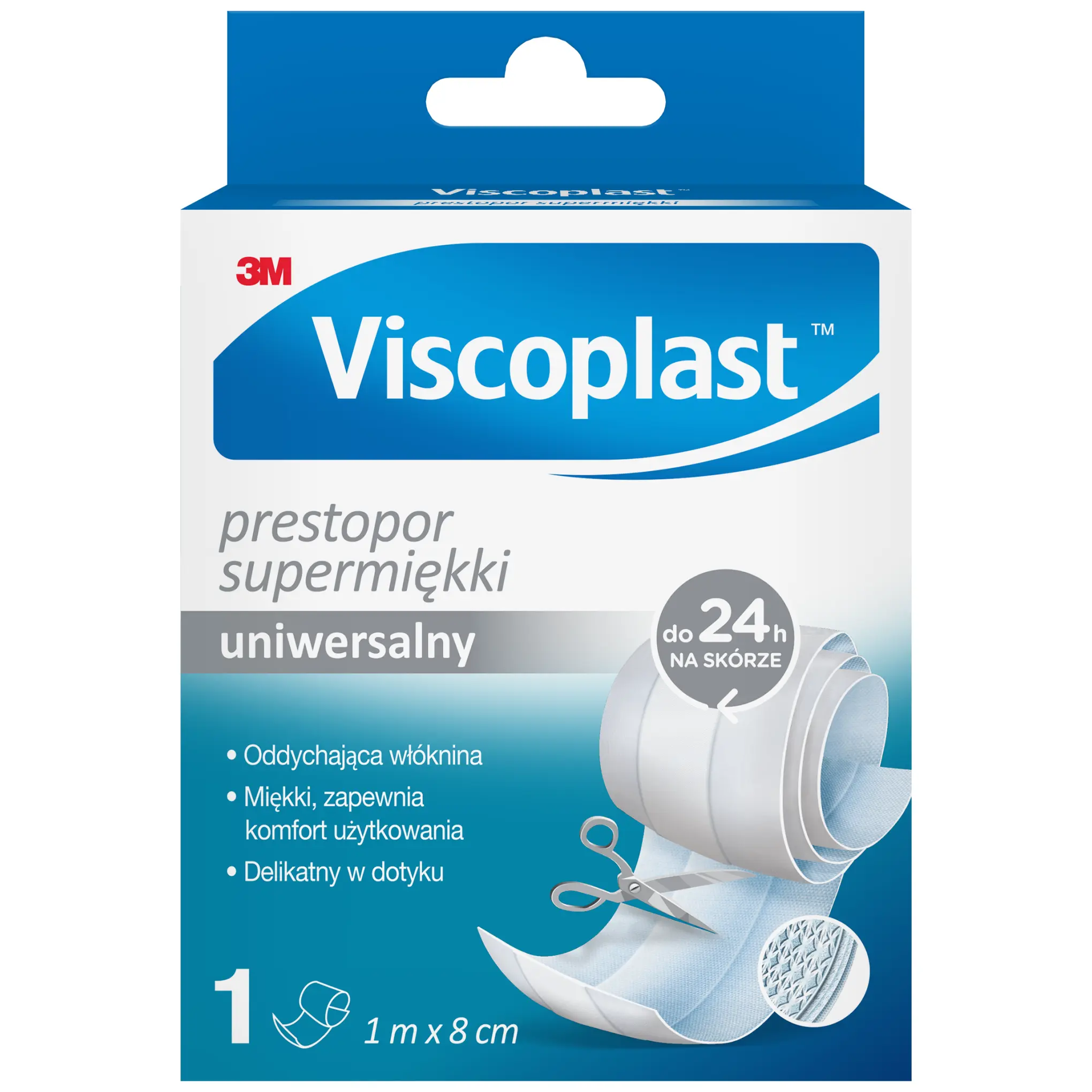VISCOPLAST PRESTOPOR Supermiękki uniwersalny 1 m x 8 cm, 1 sztuka zdjęcie