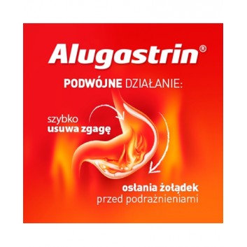 Alugastrin 340 mg, tabletki do rozgryzania i żucia o smaku miętowym 20 sztuk