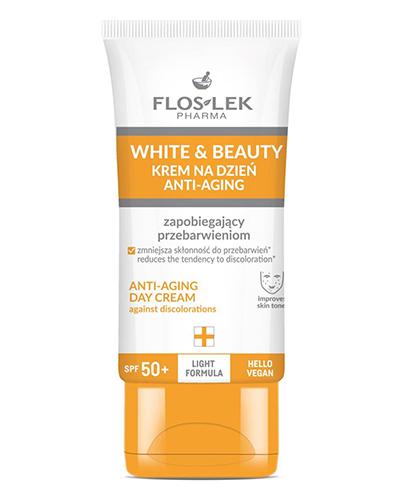 Flos Lek White & Beauty Krem na dzień anti-aging zapobiegający przebarwieniom SPF 50, 30 ml zdjęcie