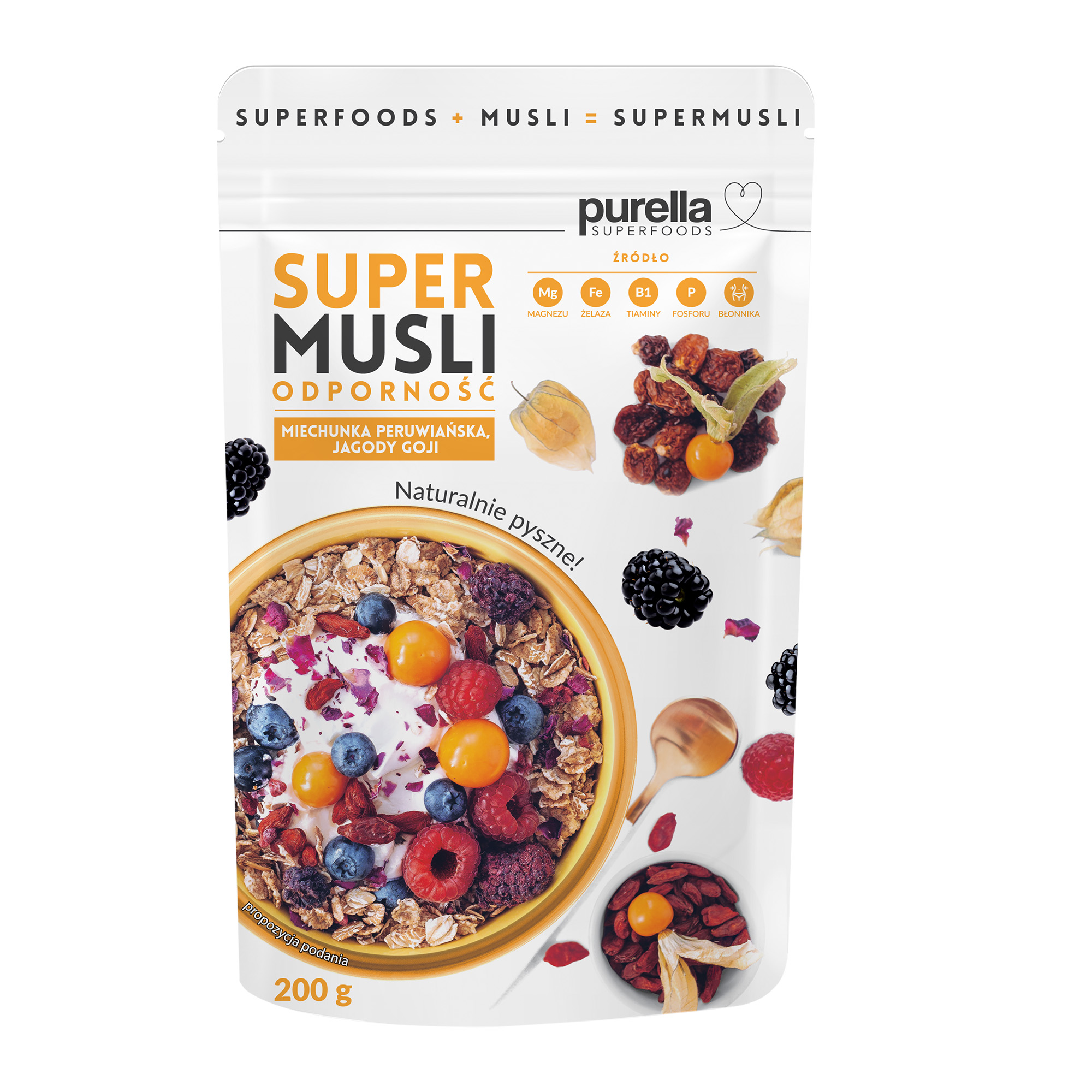 Purella Superfoods Super musli Odporność, 200 g zdjęcie