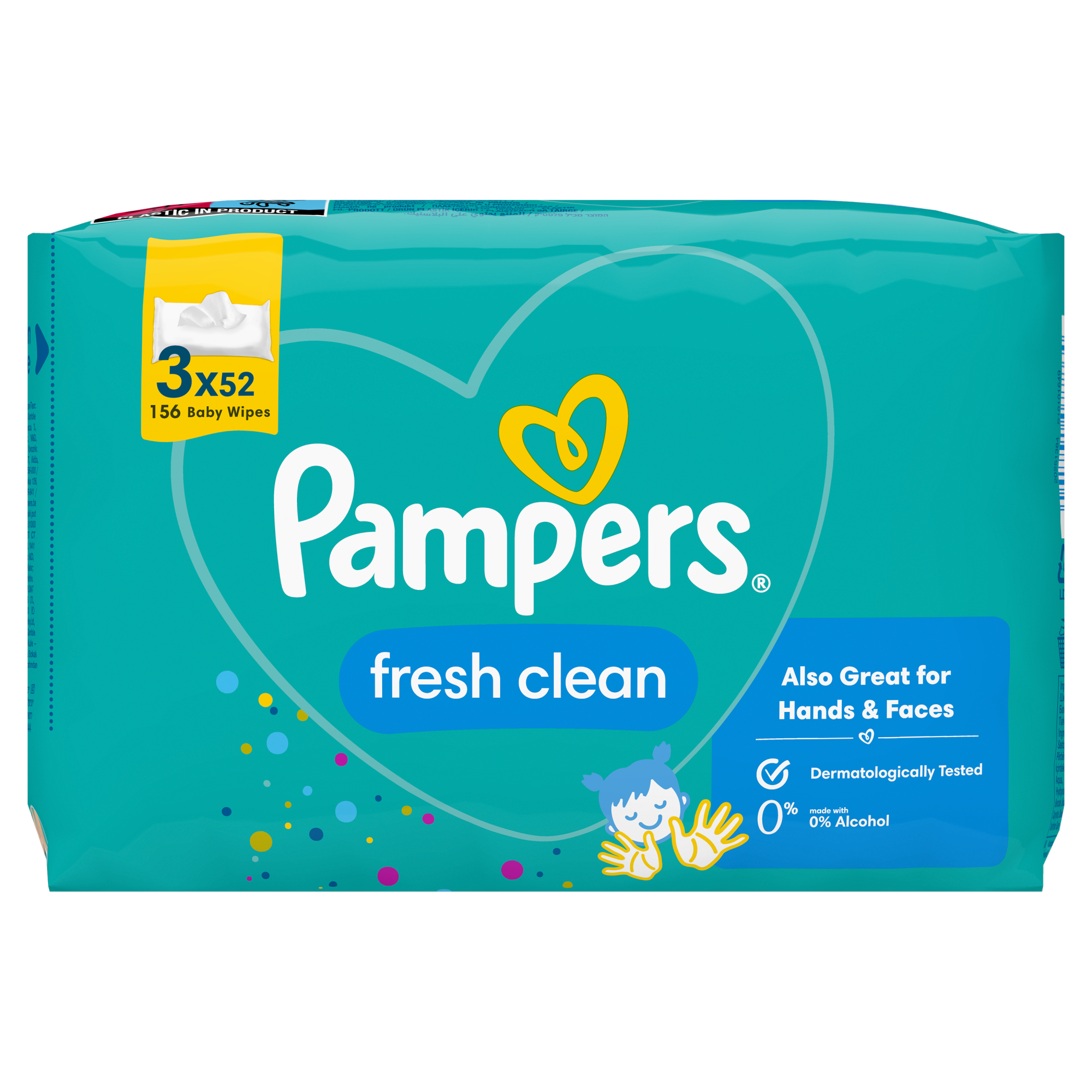 Pampers Fresh Clean chusteczki 3x52 sztuk zdjęcie