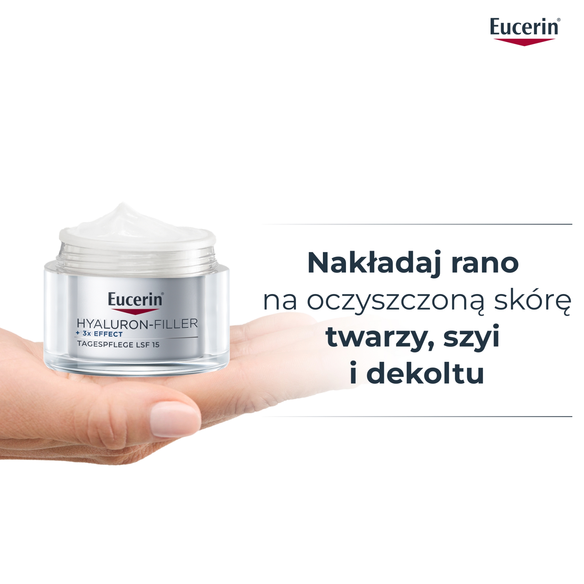 Eucerin Hyaluron-filler krem na dzień SPF 15 skóra sucha refill, 50 ml