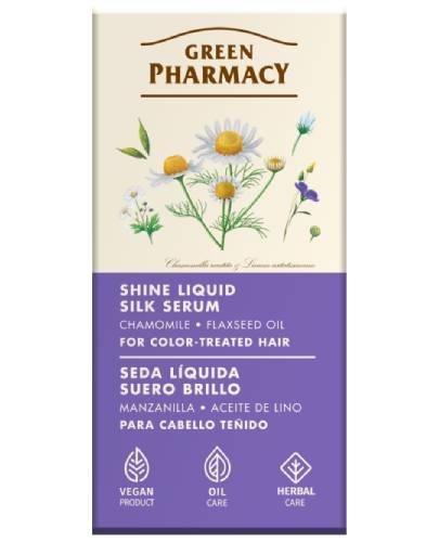 Green Pharmacy Jedwab w płynie, rumianek i olej lniany do włosów farbowanych, 20 ml zdjęcie