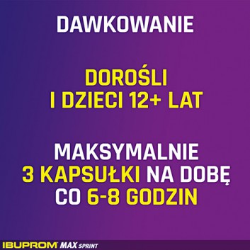 Ibuprom Max Sprint, kapsułki miękkie, 10 sztuk