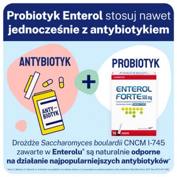 Enterol Forte 500 mg 14 saszetek