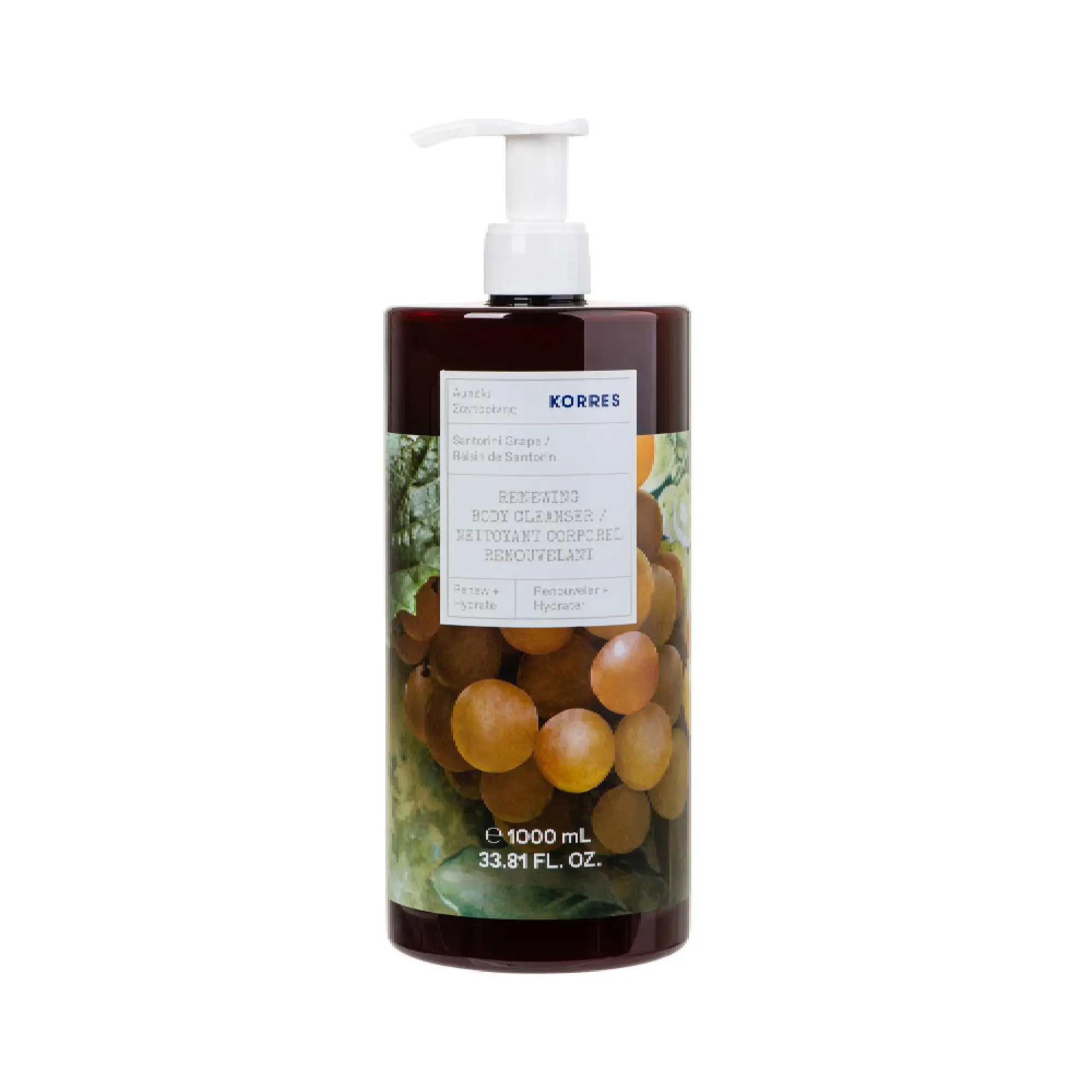 Korres Santorini Grape, Żel do mycia ciała, 1000 ml zdjęcie