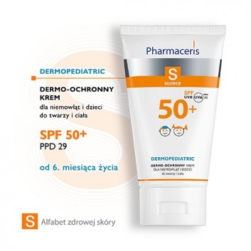 Pharmaceris S Dermopediatric Dermo-ochronny krem do twarzy i ciała dla niemowląt i dzieci SPF 50+ 125 ml