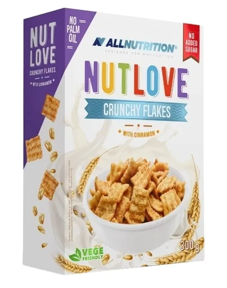 Allnutrition Nutlove Crunchy Flakes with Cinnamon, 300 g zdjęcie