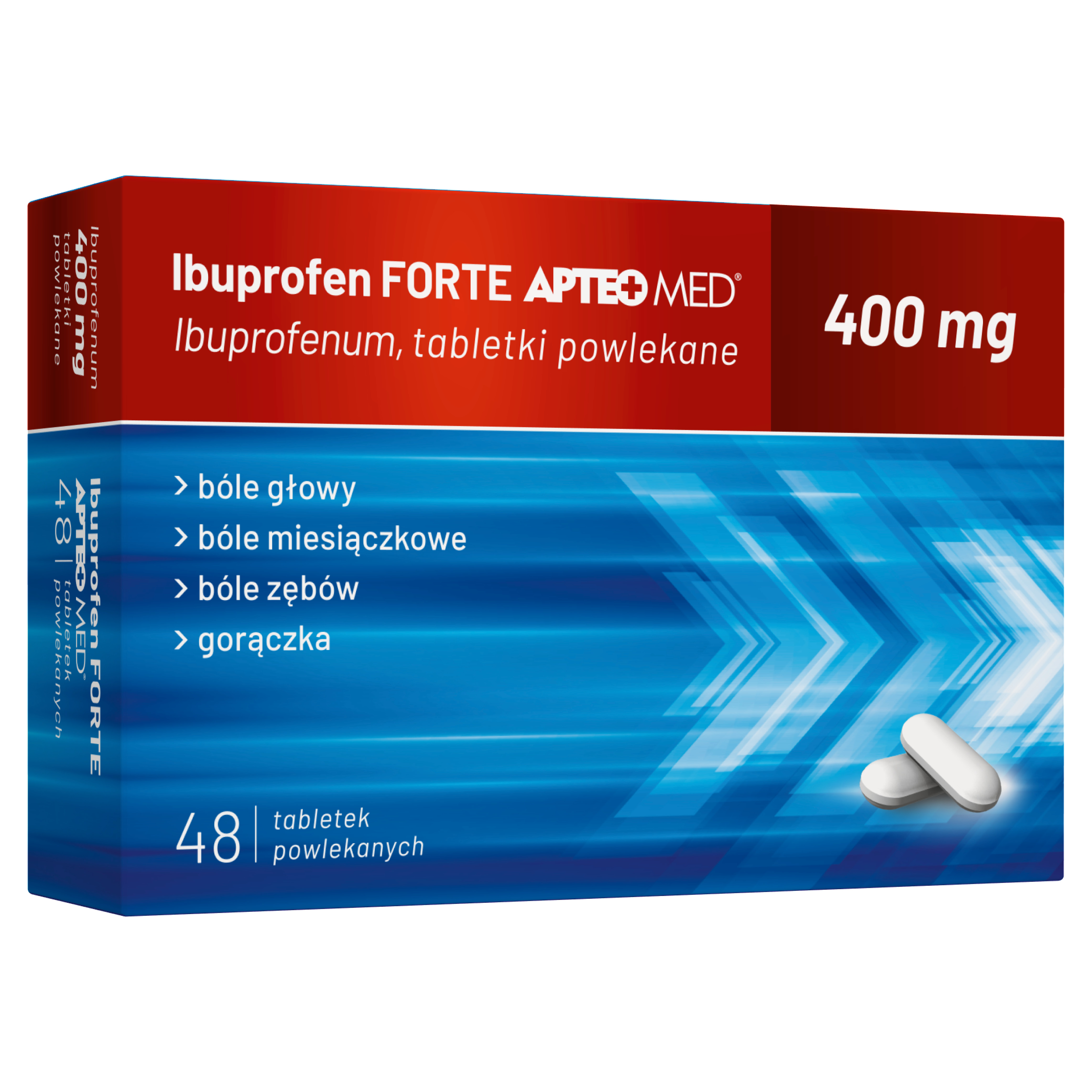 Apteo Med Ibuprofen 400mg 48 tabletek zdjęcie