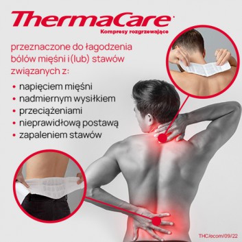 ThermaCare kompresy rozgrzewające na szyję ramiona nadgarstki 2 sztuki
