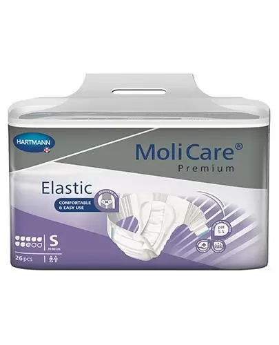 Hartmann MoliCare Premium Elastic pieluchomajtki 8 kropli rozmiar S 26 sztuk zdjęcie