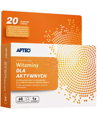 Apteo Witaminy Dla Aktywnych 60 tabletek zdjęcie