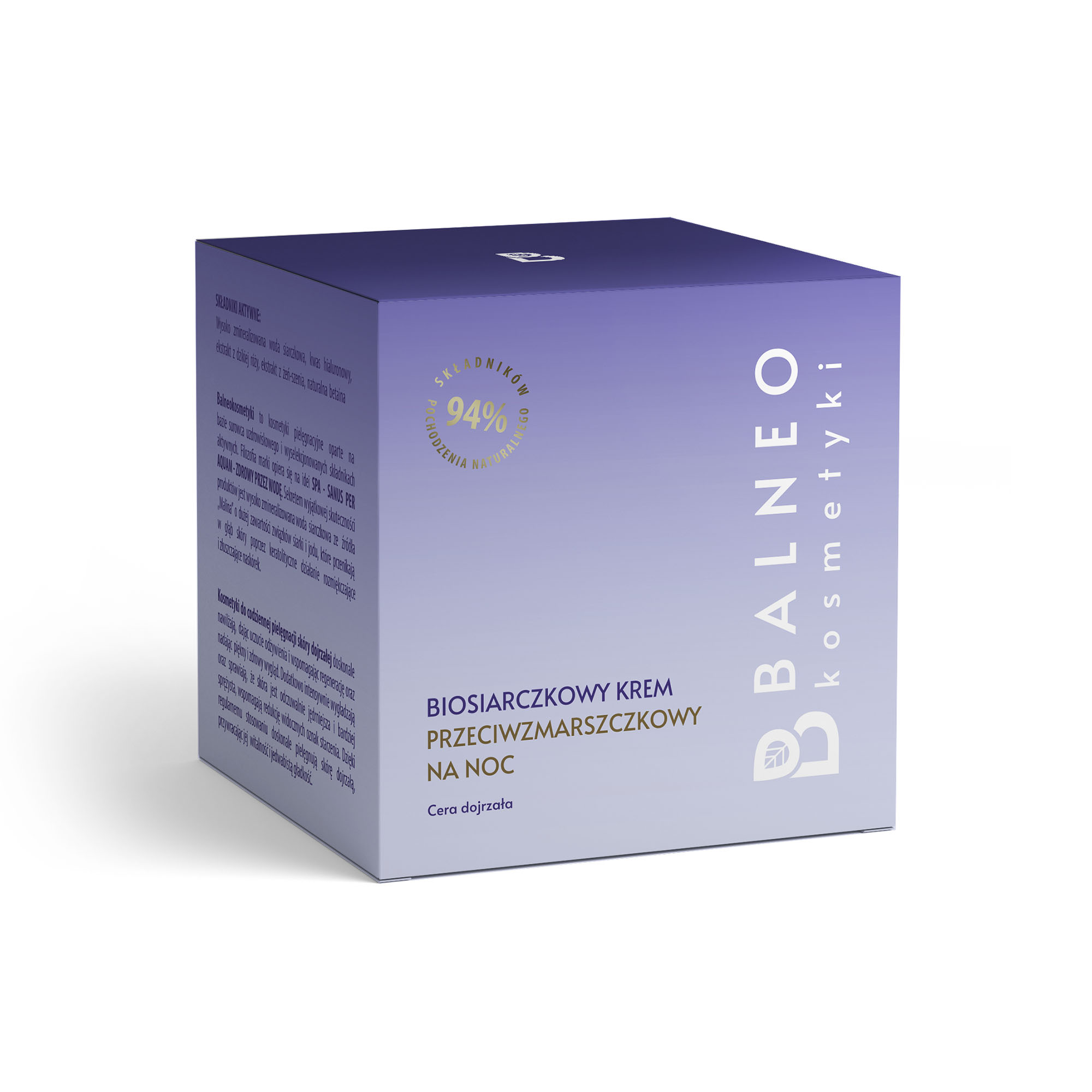 Balneokosmetyki Biosiarczkowy krem przeciwzmarszczkowy na noc, 50 ml zdjęcie