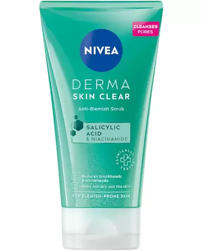 Nivea Derma Skin Clear peeling przeciw niedoskonałościom 150 ml zdjęcie