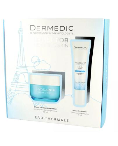 Dermedic Hydrain 3 Hialuro Zestaw Krem dogłębnie nawilżający, 50 ml + Krem pod oczy, 15 ml zdjęcie