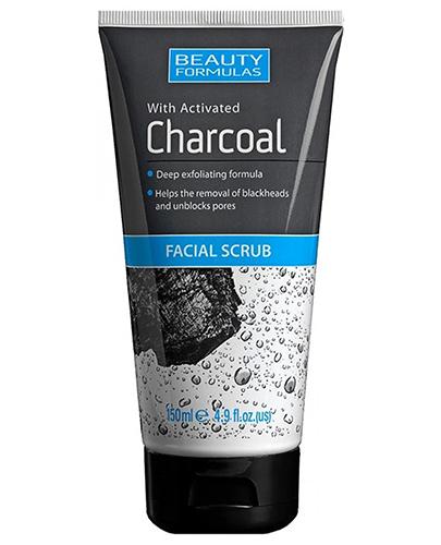 BEAUTY FORMULAS CHARCOAL Peeling do twarzy z aktywnym węglem - 150 ml zdjęcie