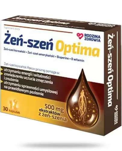 Rodzina Zdrowia Żeń-szeń Optima 30 kapsułek zdjęcie