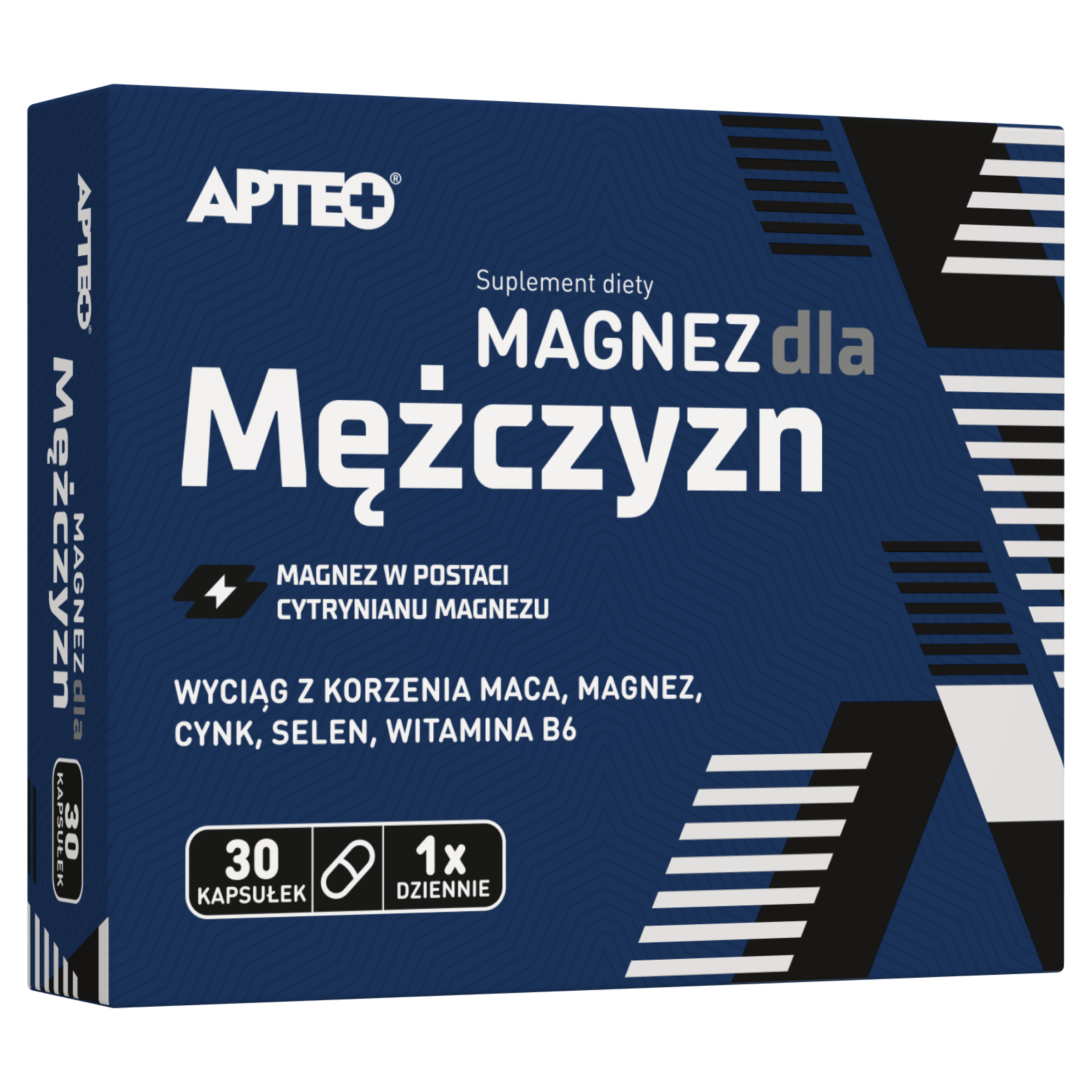 Apteo Magnez dla mężczyzn, kapsułki, 30 sztuk