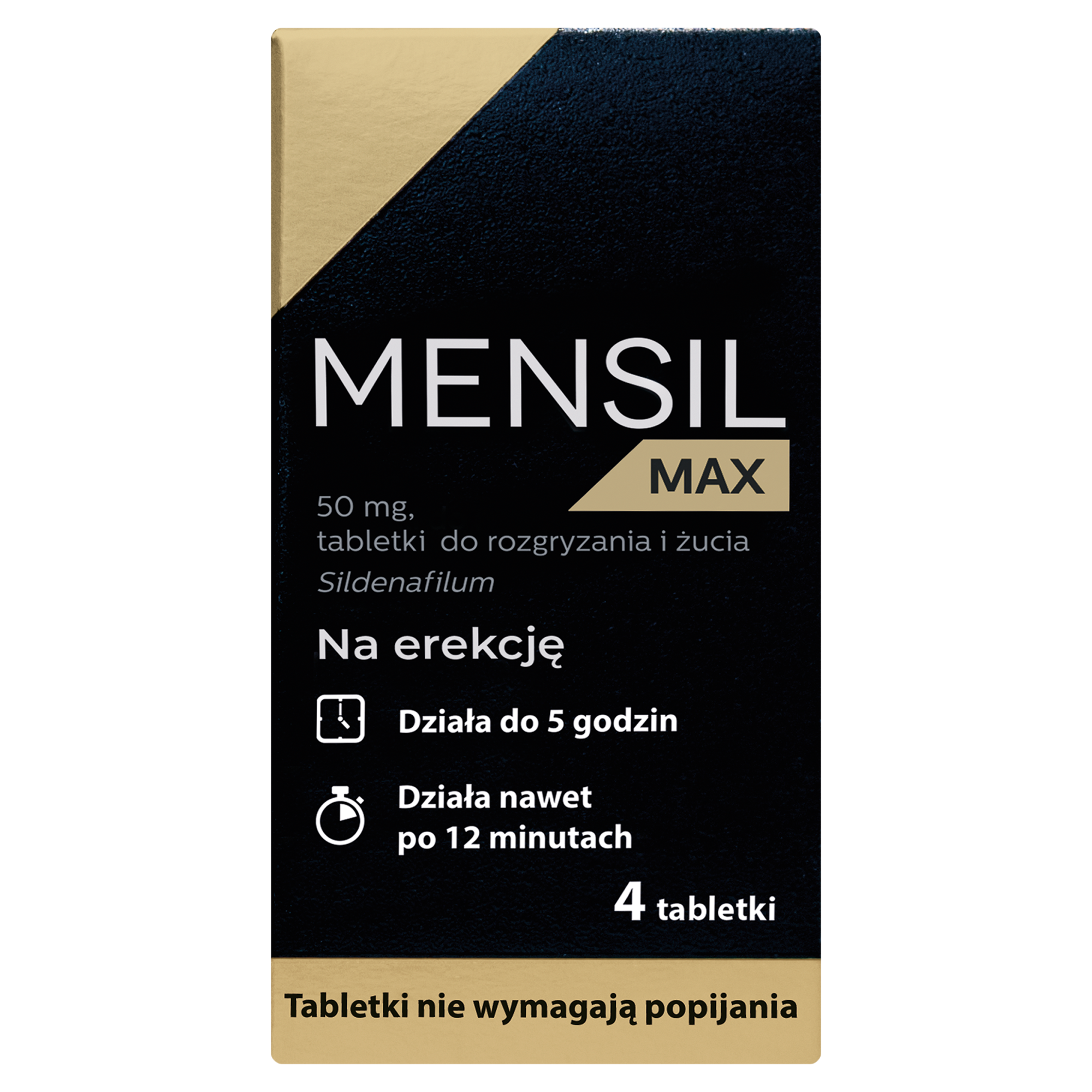 Mensil Max 50 mg, na erekcję, 4 tabletki zdjęcie