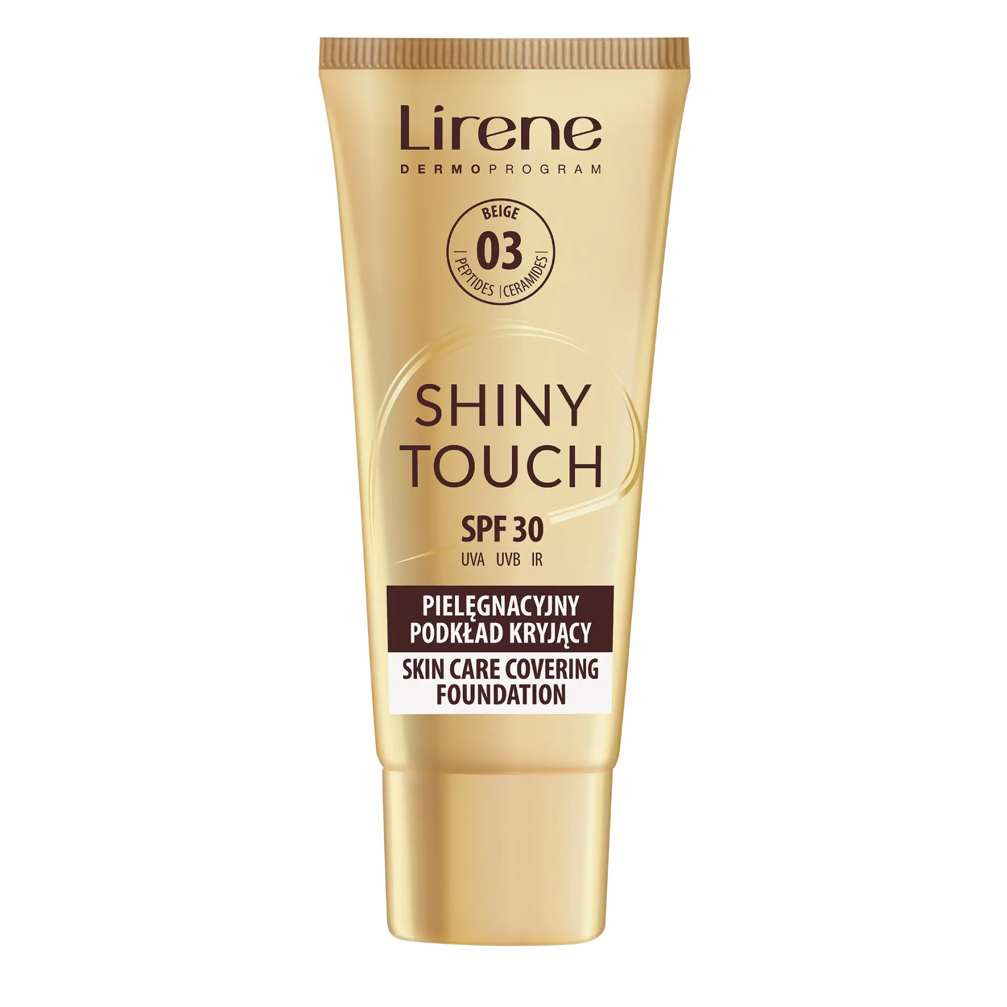 Lirene Skiny Touch, Pielęgnacyjny podkład kryjący z SPF 30 03 Beige, 30 ml zdjęcie