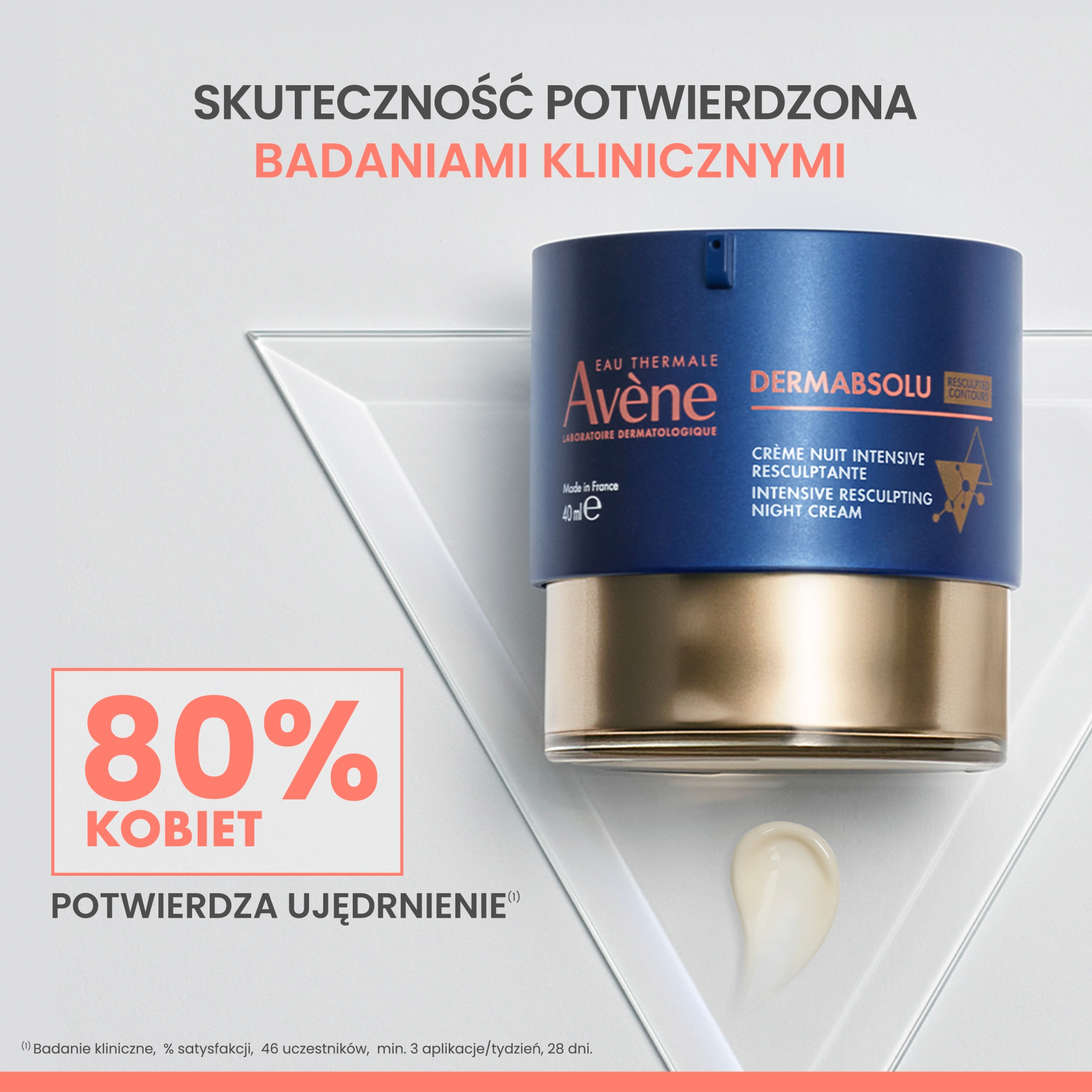 Avene Dermabsolu, krem intensywnie liftingujący na noc, 40 ml