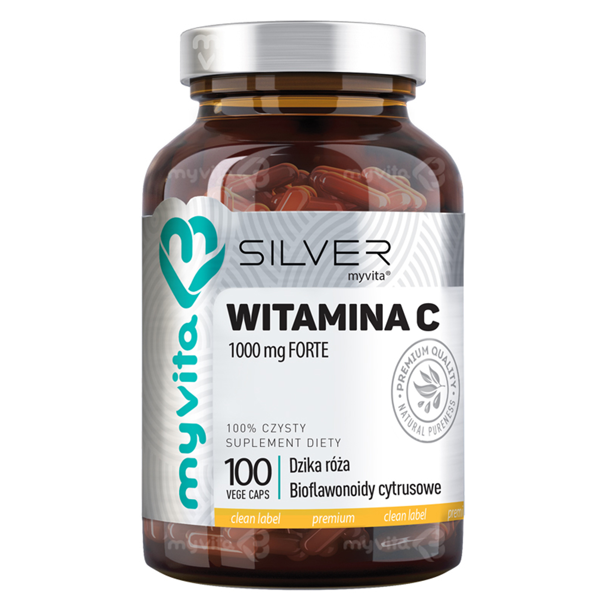 MyVita Silver Witamina C 1000 mg Forte 100 kapsułek zdjęcie