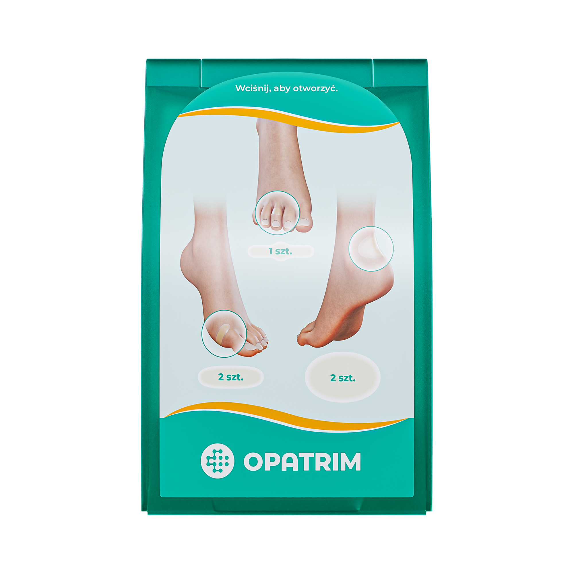 Opatrim Zestaw plastrów hydrokoloidowych na odciski, 5 sztuk
