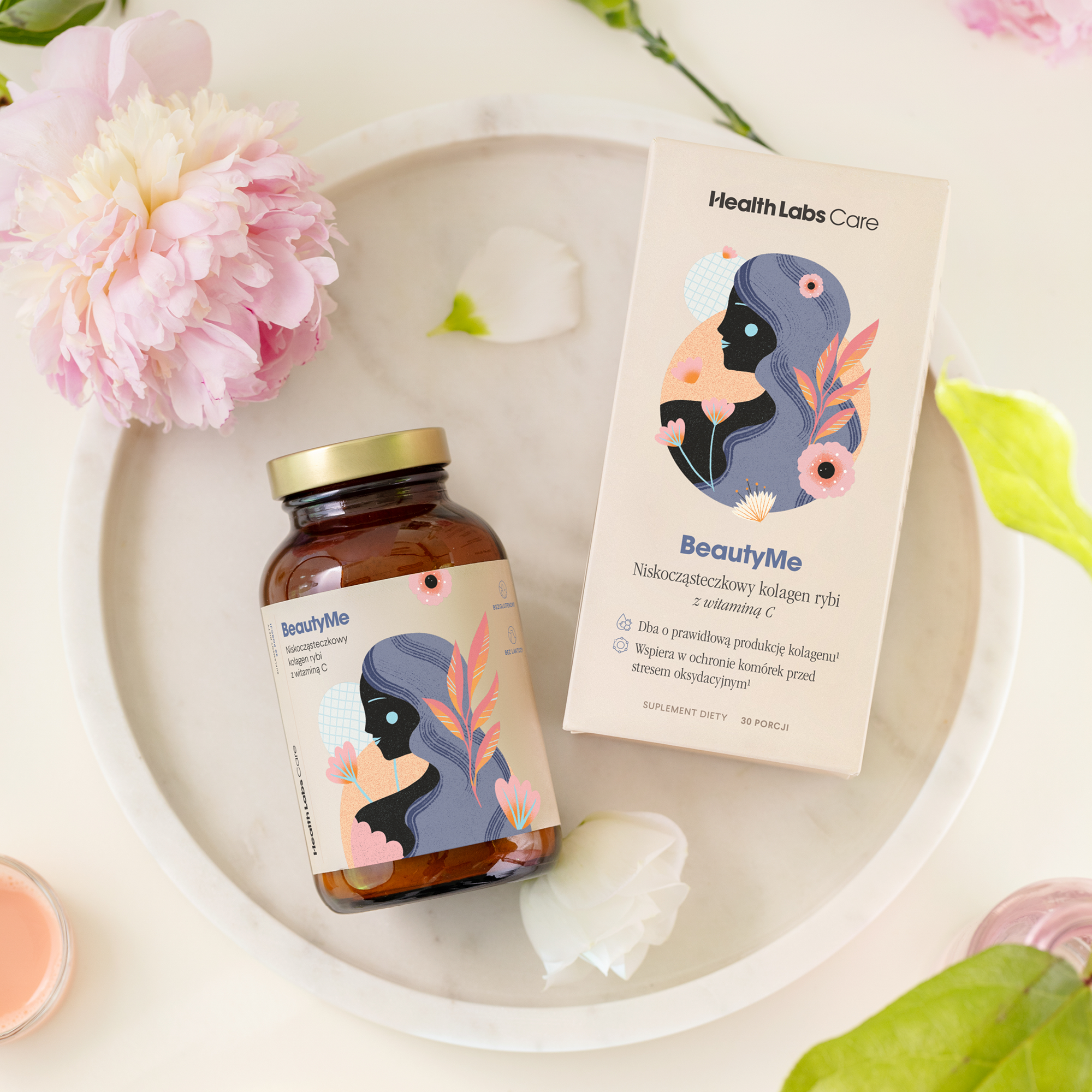 Health Labs Care, BeautyMe Kolagen z witaminą C, proszek, 30 porcji