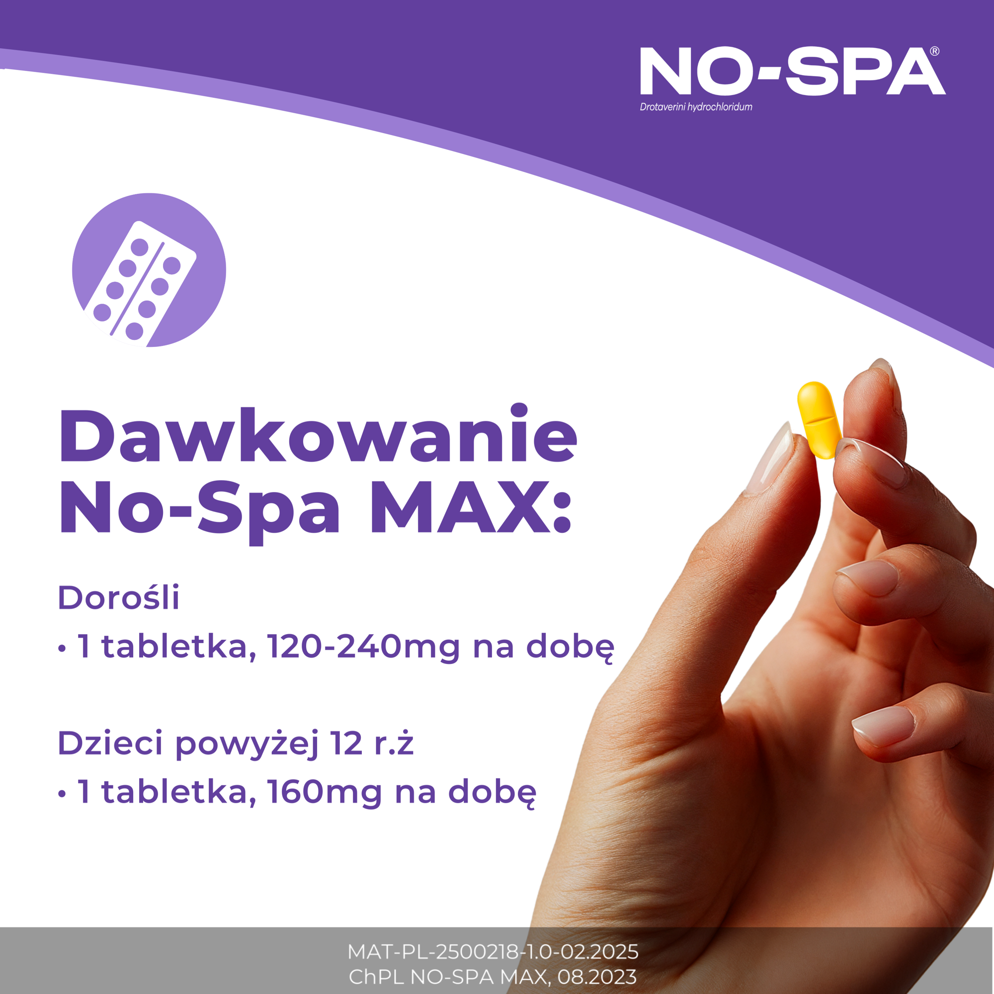 No-Spa Max, 80 mg, tabletki powlekane, 48 sztuk