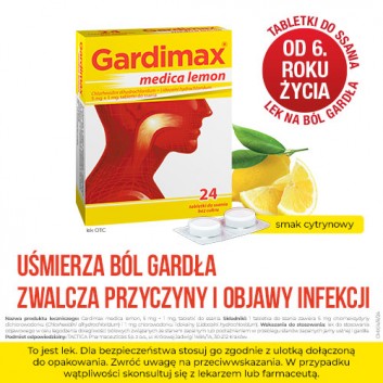 GARDIMAX MEDICA Lemon - 24 tabl.
