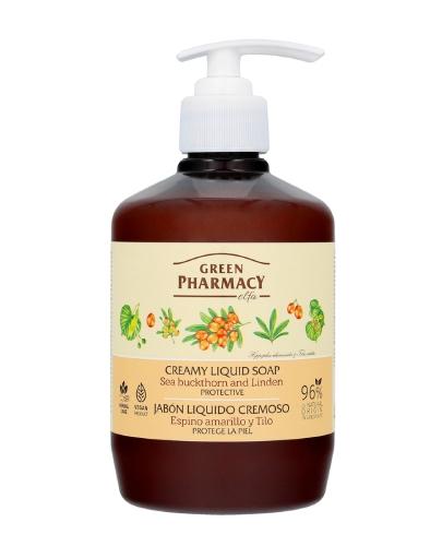 GREEN PHARMACY Mydło w płynie Rokitnik i lipa, 460 ml zdjęcie
