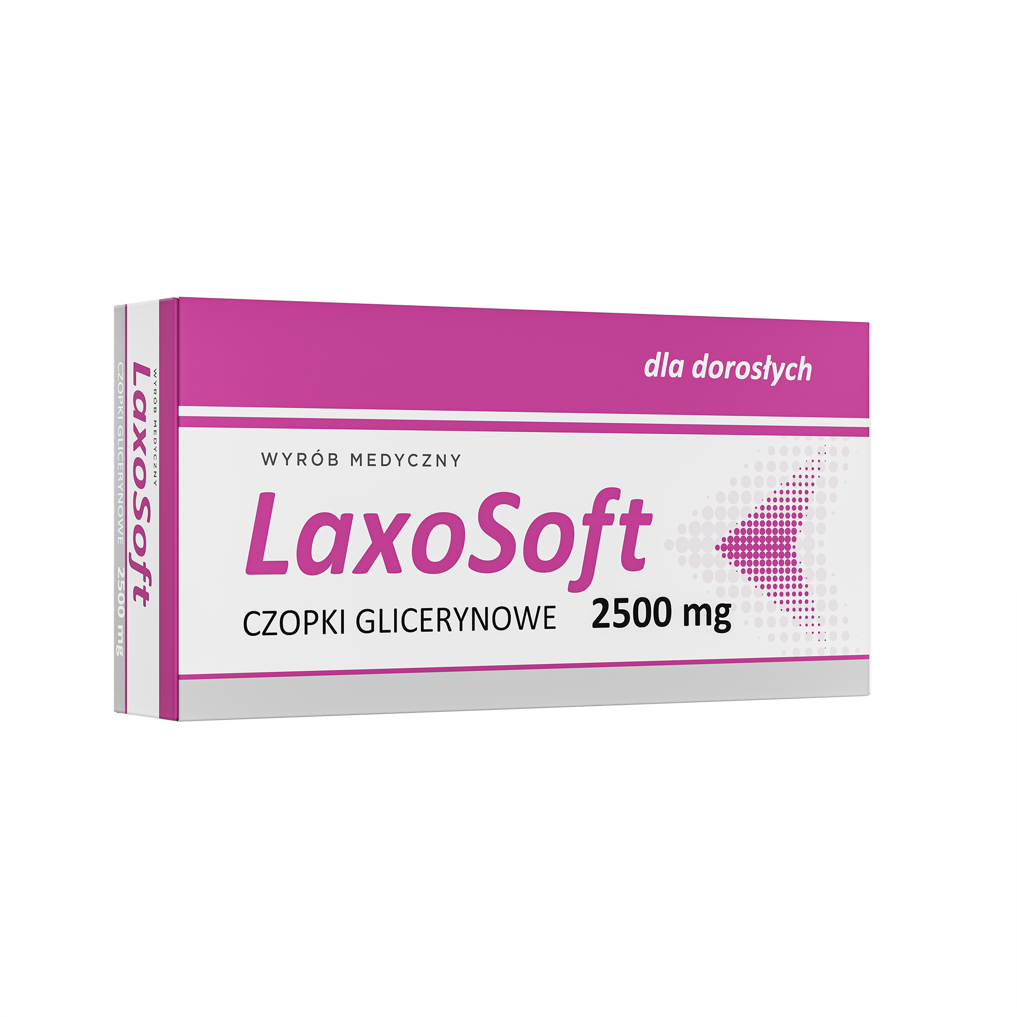 LaxoSoft Czopki Glicerynowe 2500 mg, 12 sztuk