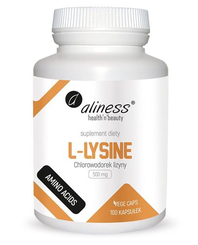 ALINESS L-Lysine 500 mg - 100 kaps. - budulec tkanek i odporności - cena, opinie, wskazania zdjęcie