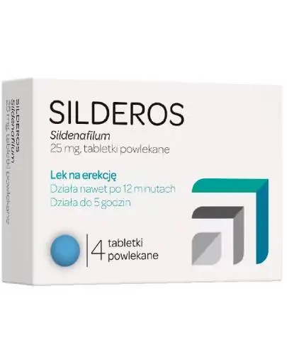 Silderos, 25 mg, 4 tabletki powlekane zdjęcie