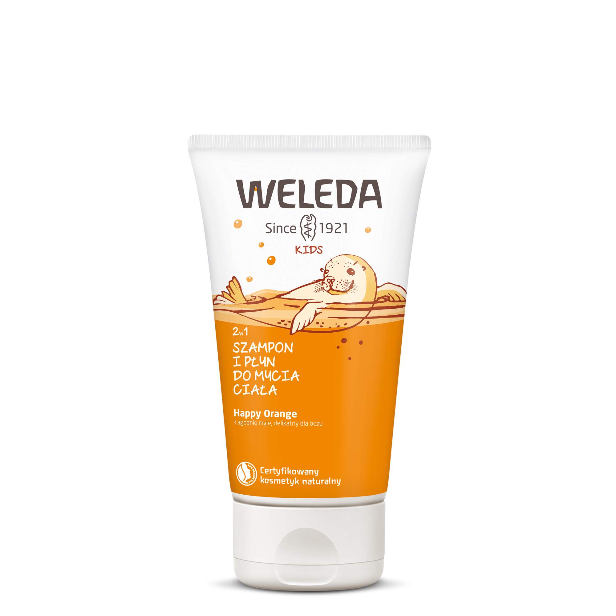 Weleda Kids 2w1 szampon i płyn do mycia ciała Happy Orange 150 ml zdjęcie
