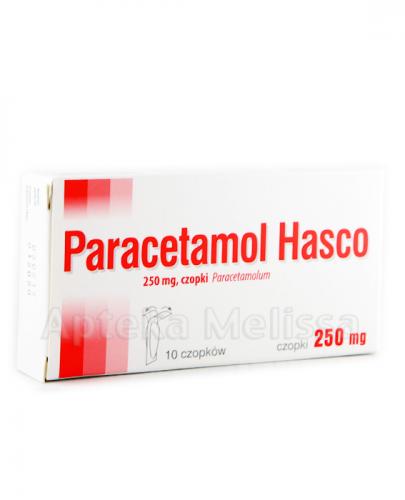 PARACETAMOL HASCO Czopki doodbytnicze 250 mg - 10 szt. zdjęcie