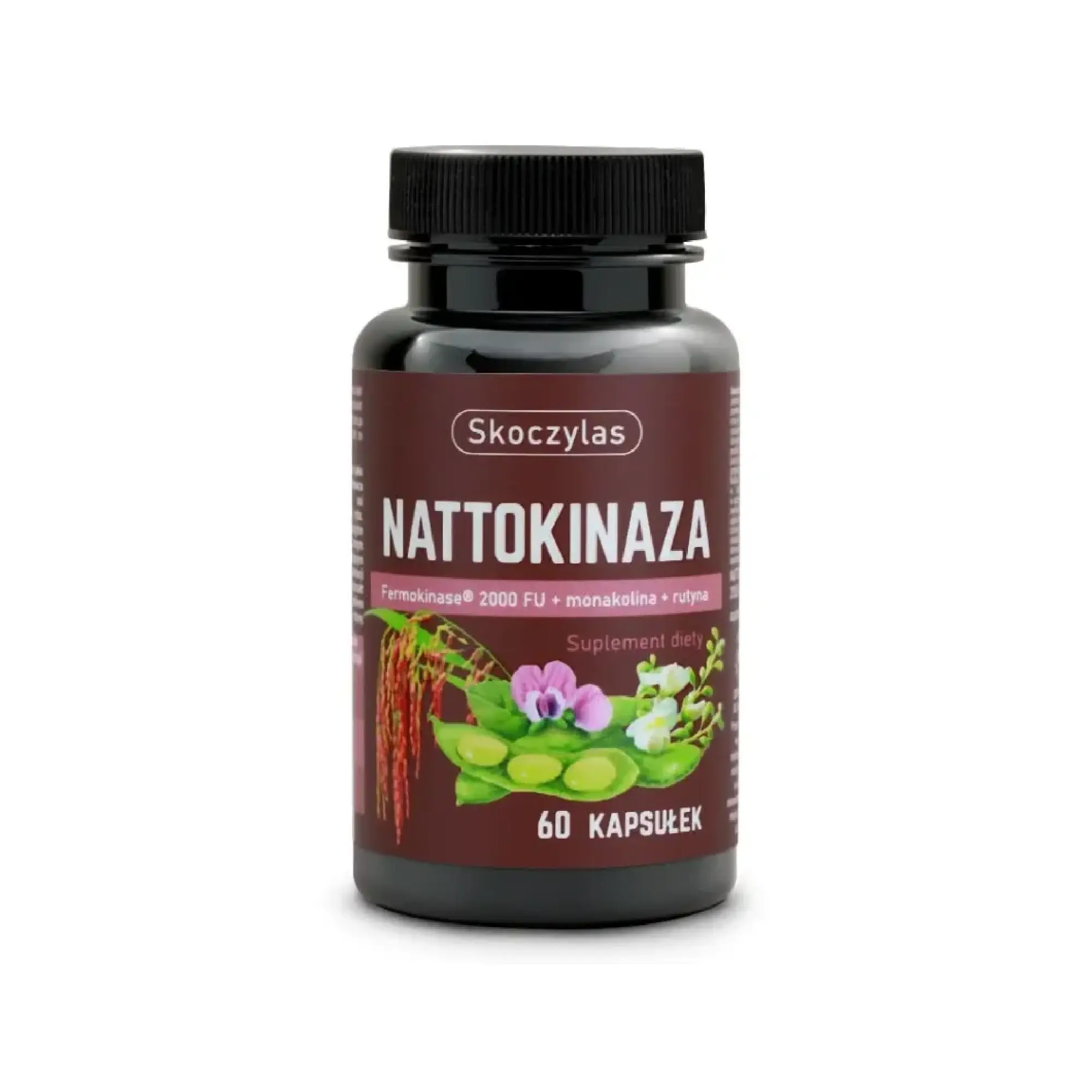 Skoczylas Nattokinaza Fermokinase 2000 FU + Monakolina + Rutyna, 60 kapsułek zdjęcie