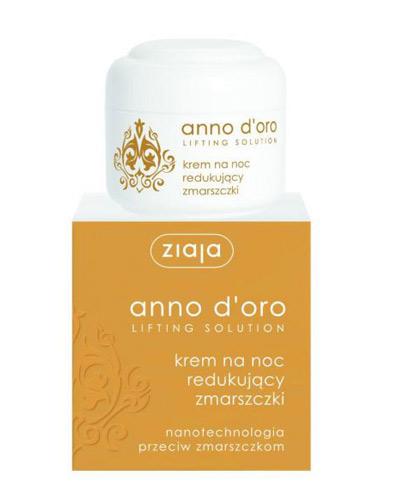 Ziaja Anno D'oro Krem na noc redukujący zmarszczki - 50 ml Po 40 roku życia - cena, opinie, stosowanie  zdjęcie