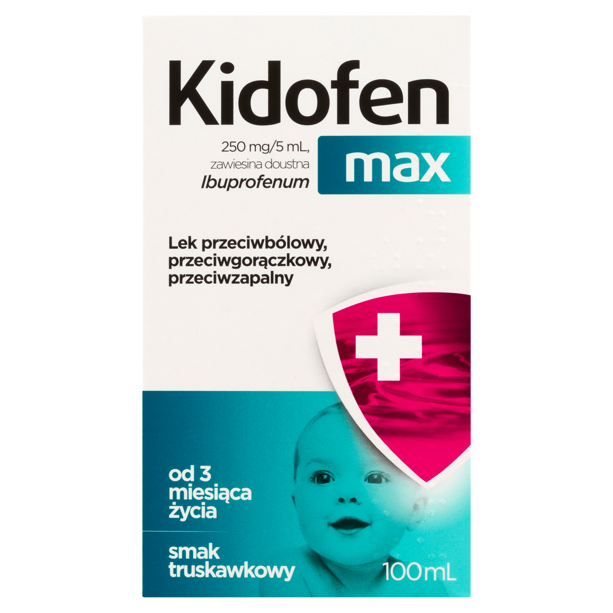 Kidofen max 250 mg/5 ml, zawiesina doustna, 100 ml zdjęcie