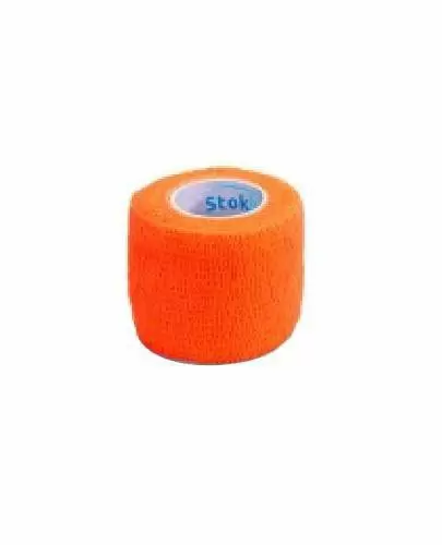 Stokban bandaż elastyczny samoprzylepny pomarańczowy 7,5cm x 4,5m 1 sztuka zdjęcie