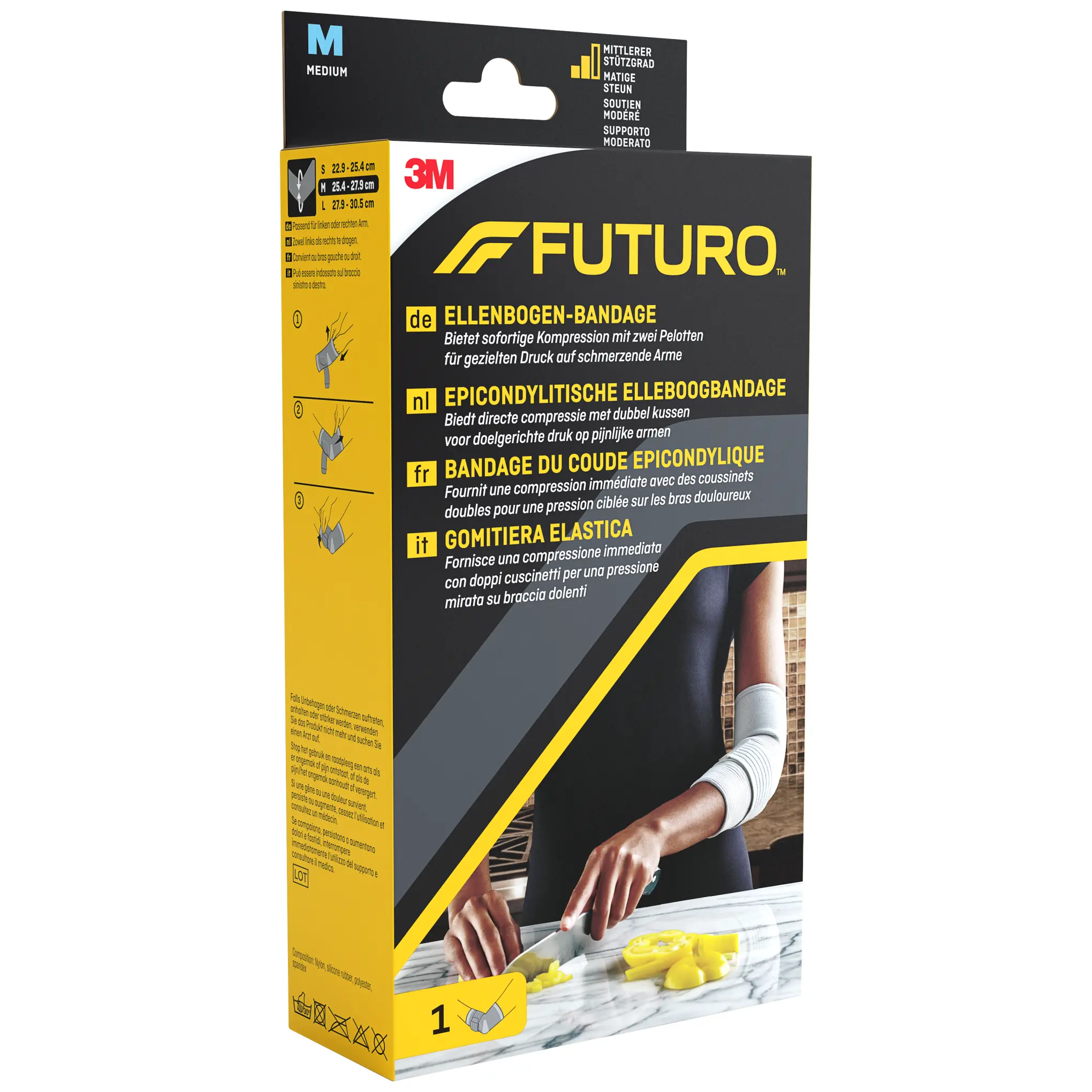 Futuro stabilizator stawu łokciowego z wkładką rozmiar M 1 sztuka