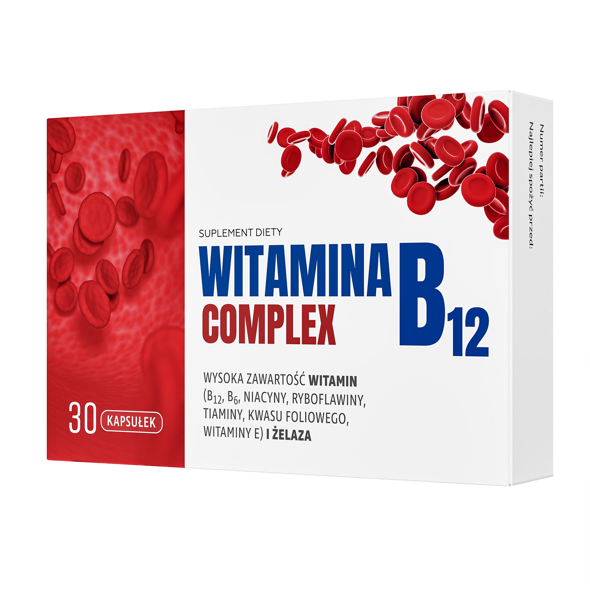 Witamina B12 complex, kapsułki, 30 sztuk