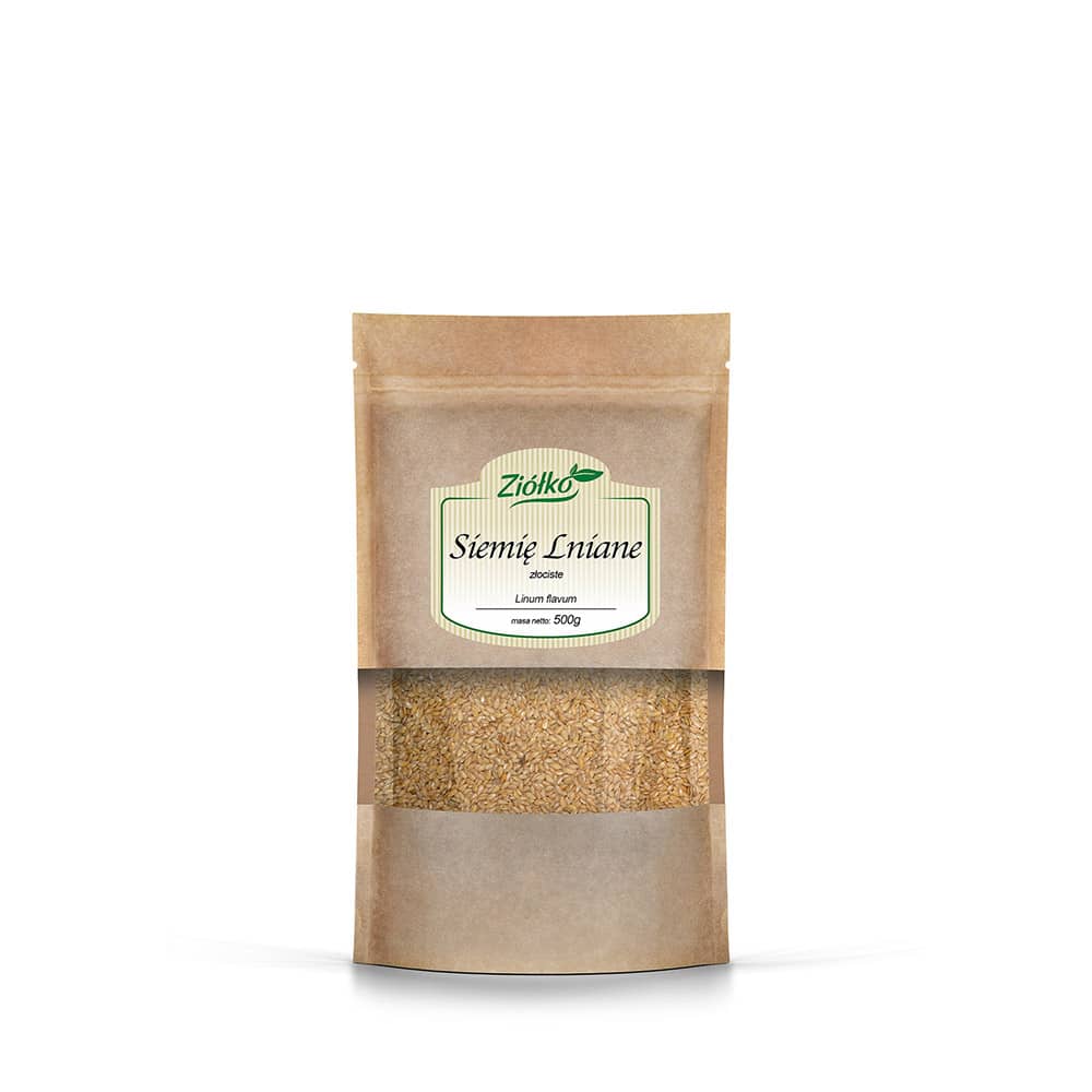 Ziółko Siemię lniane złociste ziarno, 500 g zdjęcie