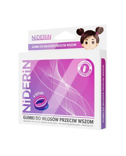 NIDERIN gumki do włosów przeciw wszom, 4 sztuki zdjęcie