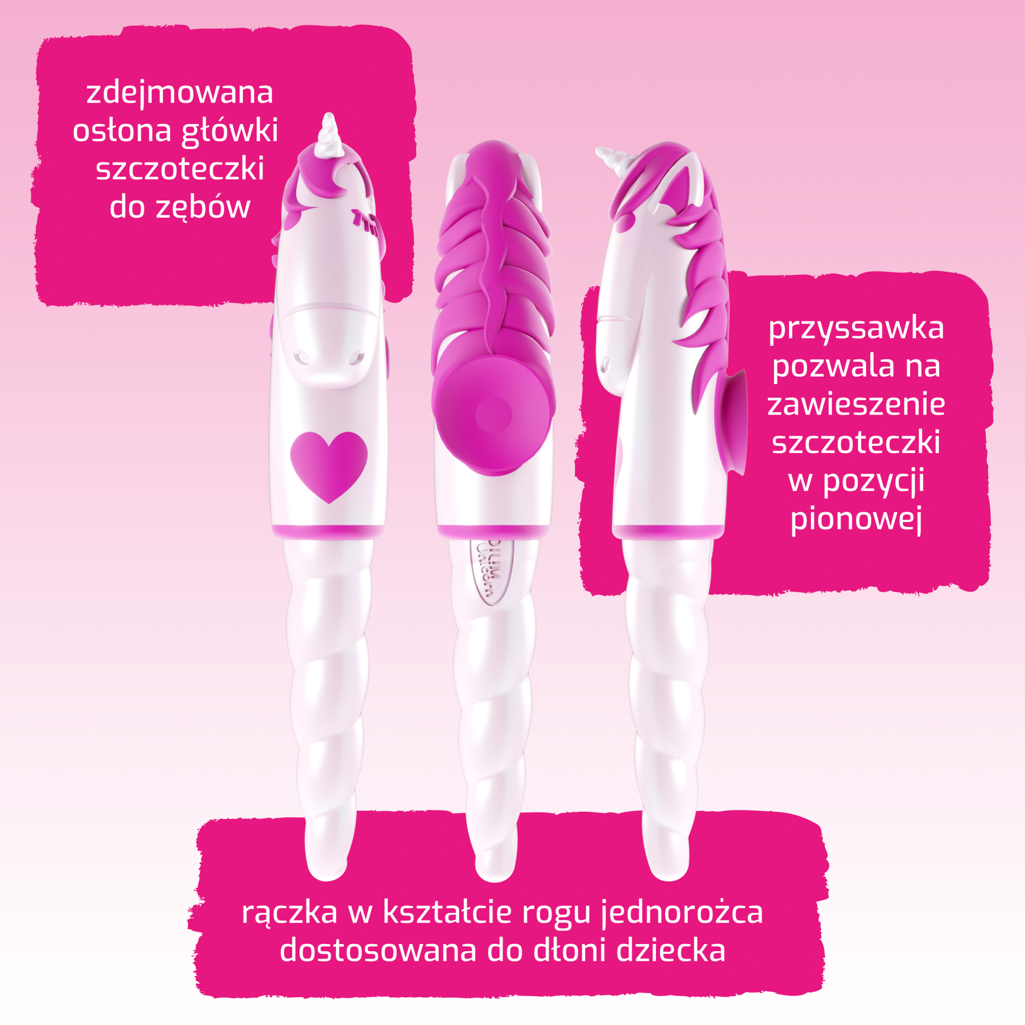 Elgydium Unicorn szczoteczka do zębów dla dzieci w wieku 2-6 lat 1 sztuka