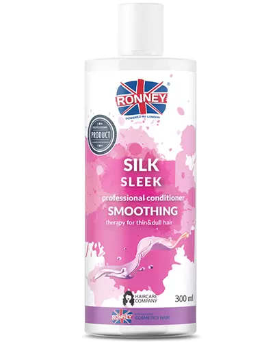 Ronney Silk Sleek wygładzająca odżywka do włosów cienkich i matowych 300 ml zdjęcie